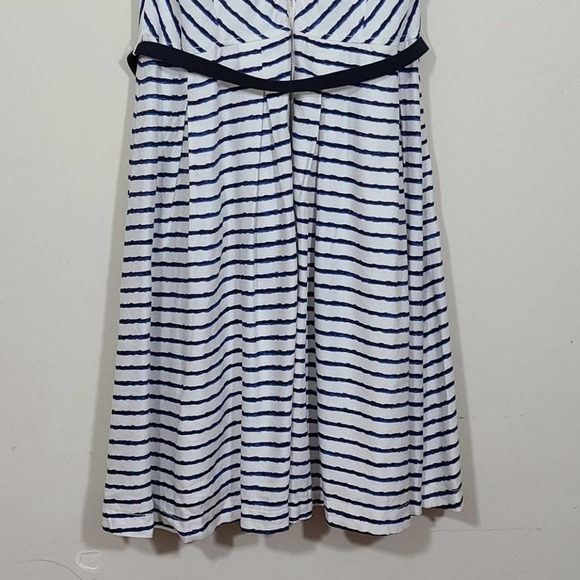 Karl Lagerfeld Paris Linen Blend Belted Dress - Picture 7 of 10